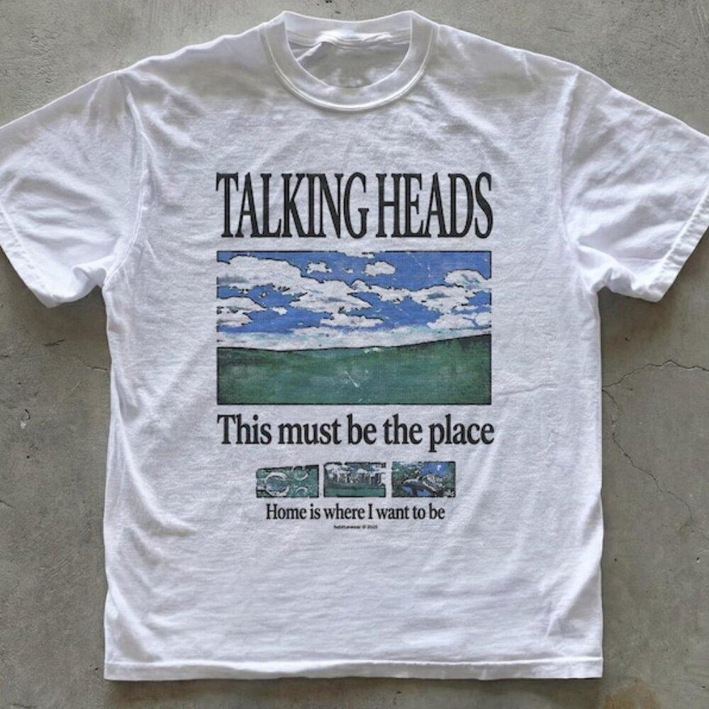 Talking Heads Graphic T-Shirt This Must Be The Place Lyric Tee 70S Rock Inspi166